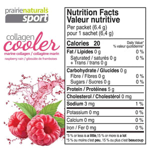 PRAIRIE NATURLAS Sport Collagen Cooler (raspberry rain 15 x 6.4g)