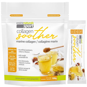 PRAIRIE NATURALS Sport Collagen Soother (Lemon ginger 15 x7.2 gr)