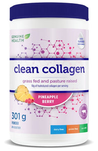 GENUINE HEALTH Clean Collagen Bovine (Pineapple Berry - 301 gr)