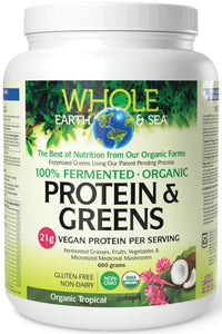 WHOLE EARTH & SEA Fermented Organic Protein & Greens (Organic Tropical - 660 g)