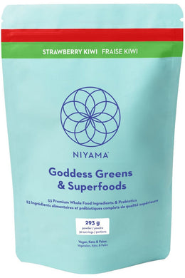 NIYAMA Goddess Greens & Superfoods  (Strawberry Kiwi - 292 g)