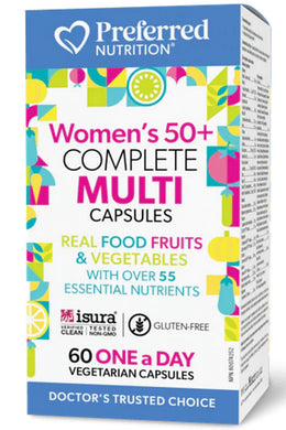 PREFERRED NUTRITION Women’s 50+ Complete Multi (60 veg caps)