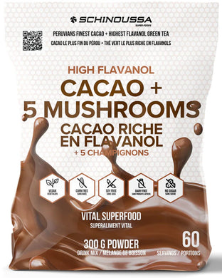 SCHINOUSSA High Flavanol Cacao with Mushrooms (300 g)
