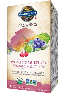 GARDEN OF LIFE ORGANICS Multivitamin - Women’s Multi 40+ (60 vegan tabs)