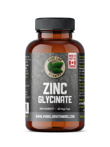 PURE LAB Zinc Glyciante (60 veg caps)