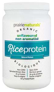 PRAIRIE NATURALS Organic Rice Protein (Unflavoured -720 gr)