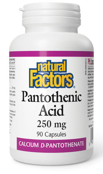 NATURAL FACOTRS Pantothenic Acid (250 mg - 90 Caps)