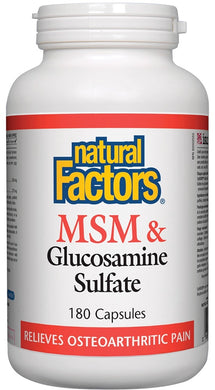 NATURAL FACTORS MSM & GLS (180 caps)