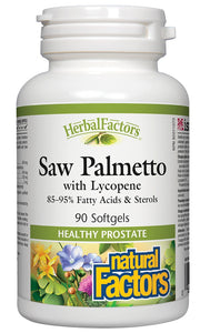 HERBAL FACTORS Saw Palmetto w/Lycopene (90 caps )