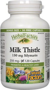 HERBAL FACTORS  Milk Thistle Silymarin  (250 mg - 120 caps)