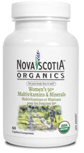 Load image into Gallery viewer, NOVA SCOTIA ORGANICS Womens 50+ Multi &amp; Minerals (60 caps)