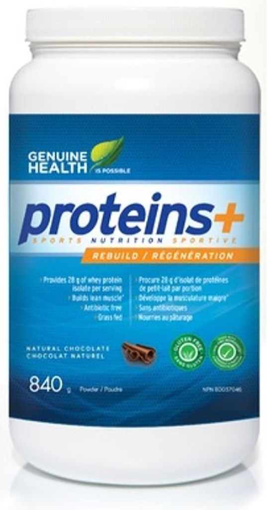 GENUINE HEALTH Whey Protein Isolate+ (Chocolate - 840 Gr)