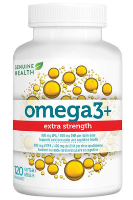 GENUINE HEALTH Omega3+ EXTRA STRENGTH (120 softgels)