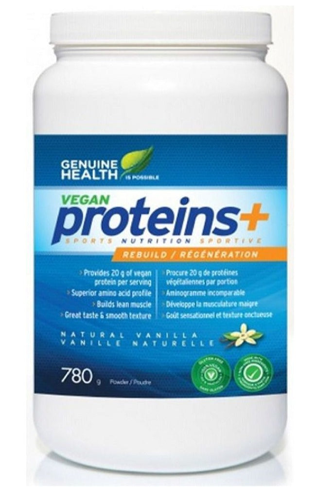 GENUINE HEALTH Vegan Proteins+ (Vanilla - 780 Gr)