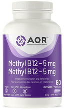 Load image into Gallery viewer, AOR Methyl B12 5 mg (60 Lozenges)