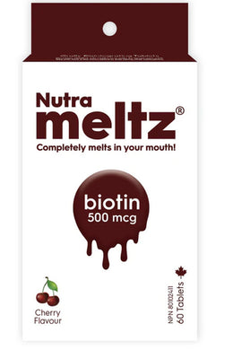 NUTRAMELTZ Biotin (500 mcg - 60 Melts)