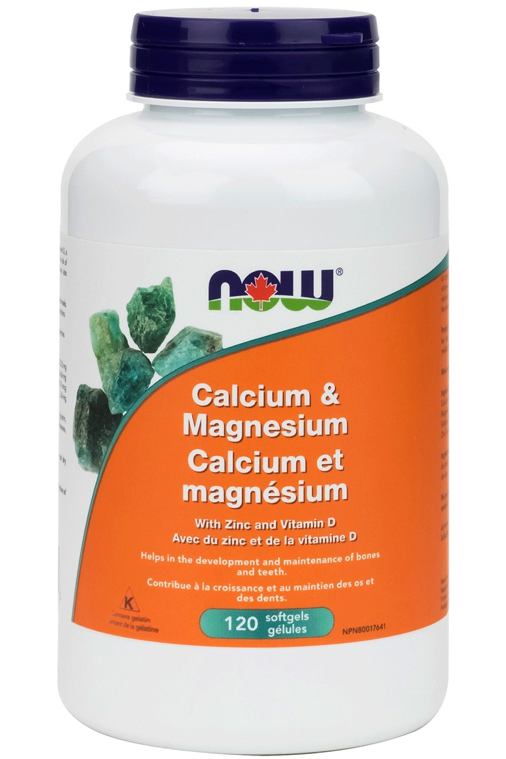 NOW Cal-Mag + D Softgels (240 sgels)