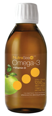 NUTRASEA +D Omega 3 (Crisp Apple - 200 ml)