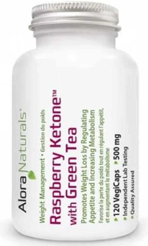 ALORA NATURALS Green Tea with Raspberry Ketones (120 v-cap)