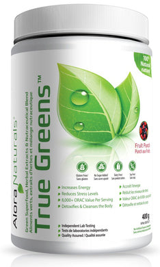 ALORA NATURALS True Greens Natural Fruit Punch  (400 gr)